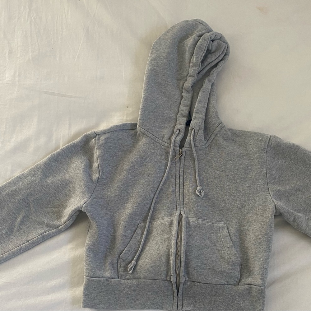 Grey Crystal Hoodie